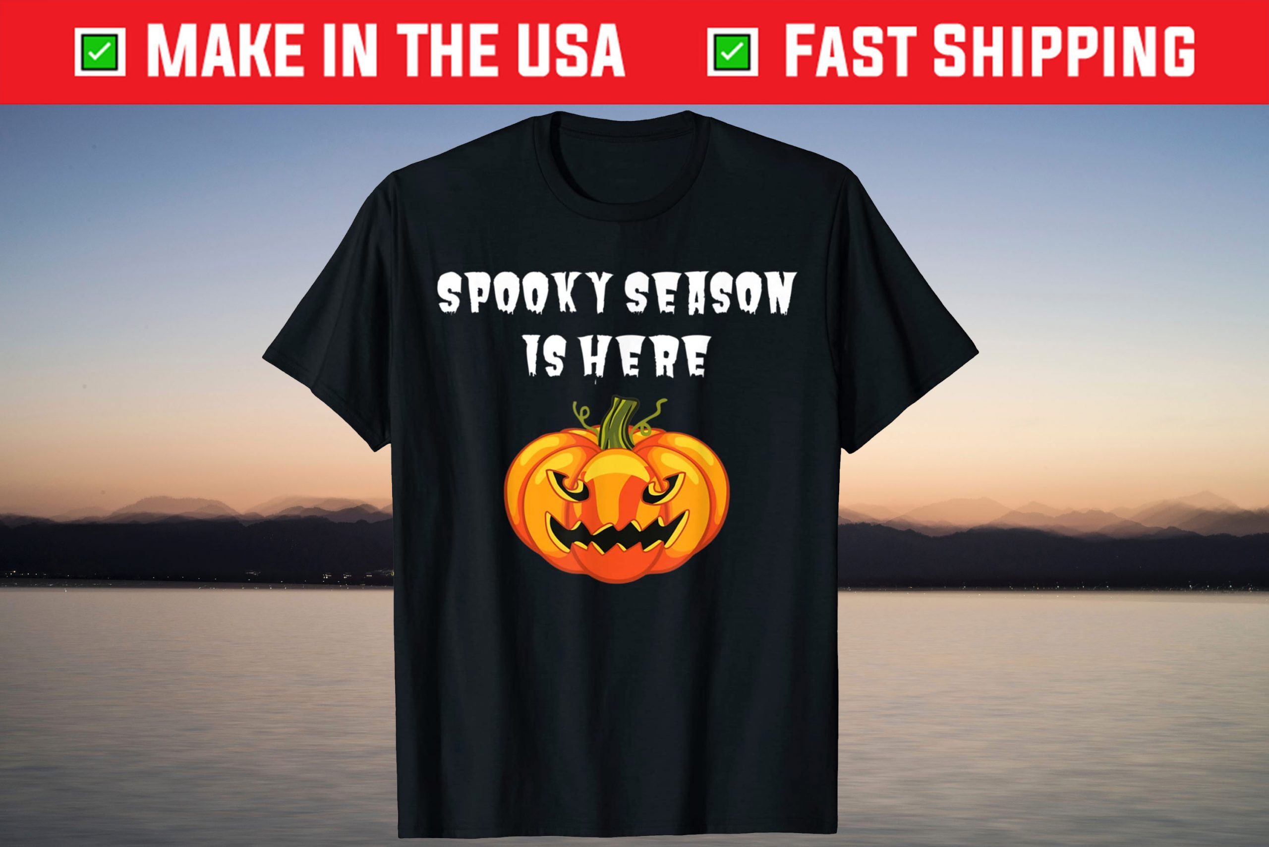 Spooky Season Is Heres Halloween Scary Creepy Pumpkin Fall Gift Shirt Spooky Season Is Heres Halloween Scary Creepy Pumpkin Fall Gift Shirt