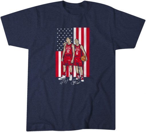 Sue Bird and Diana Taurasi Gold Medal Official Shirt