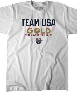 Team USA Gold: Men's 4x100 Free Relay Official Shirt