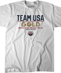 Team USA Gold: Men's 4x100 Medley Relay Official T-Shirt