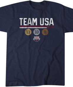 Team USA Swimming Medal Count 2021 Shirt