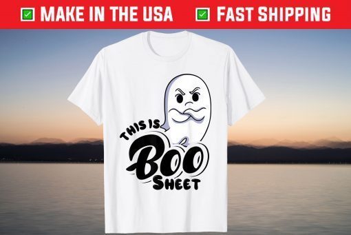 This Is Boo Sheet Boos Ghost Halloween Tee Shirt