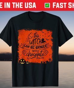 This Witch Can Be Bribed With Chocolate Halloween Gift Shirt