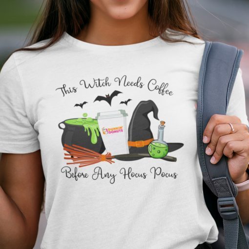 This Witch Needs Coffee Before Any Hocus Pocus Unisex Shirt