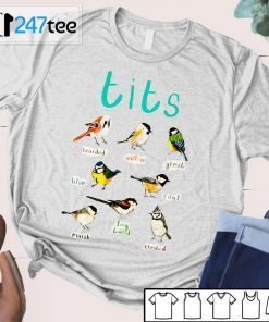 Tits Bearded Willow Great Blue Coal Marsh Long Tailed Cesrted Unisex Shirt