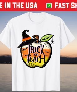 Trick Or Teach Spooky Halloween Party Decoration T-Shirt