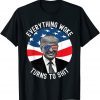 Donald Trump Everything Woke Turns To Shit Us Flag Gift Shirt