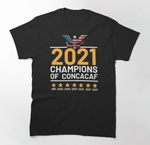 Usa Soccer Team Champions Concacaf Gold Cup 2021 Official Shirt