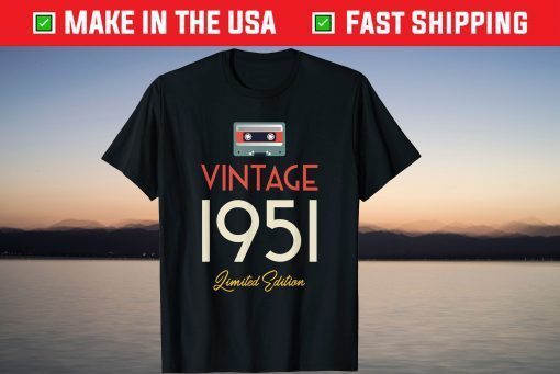 Vintage 1951 70th Birthday Cassette Classic Shirt