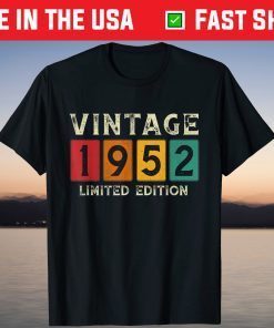 Vintage 1952 Limited Edition 69th Birthday Tee Shirt