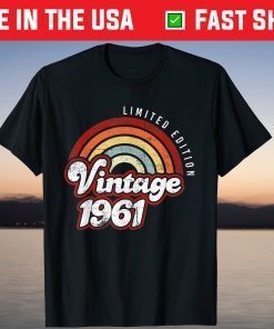 Vintage 1961 60 Years Old 60th Birthday Limited Edition T-Shirt