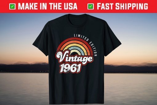 Vintage 1961 60 Years Old 60th Birthday Limited Edition T-Shirt