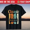 Vintage 1961 Birthday 58th Birthday 58 Years Old Tee Shirt