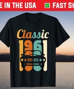 Vintage 1961 Birthday 58th Birthday 58 Years Old Tee Shirt