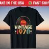 Vintage 1970 October 50th Birthday 50 Years Old Us 2021 T-Shirt