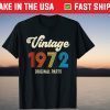 Vintage 1972 Original Parts 49th Birthday 2021 Shirt