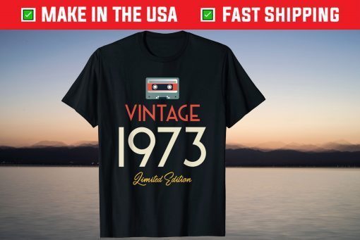 Vintage 1973 48th Birthday Cassette Gift Shirt