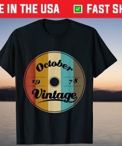 Vintage 1978 40th October Birthday 2021 Shirt