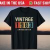 Vintage 1983 Limited Edition 38th Birthday 38 Years Old Tee Shirt