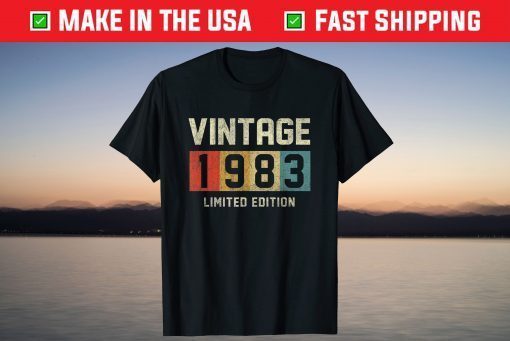 Vintage 1983 Limited Edition 38th Birthday 38 Years Old Tee Shirt