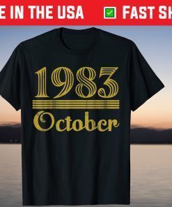 Vintage 1983 October 38th Birthday 2021 Shirt