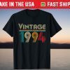Vintage 1994 Retro 27 Years Old 27th Birthday 2021 Shirt