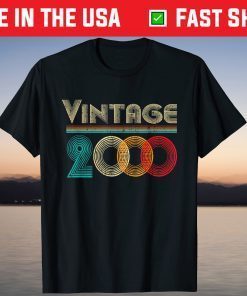 Vintage 2000 21st Birthday 21 Years Old Tee Shirt