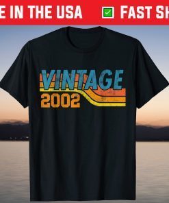 Vintage 2002 19th Birthday 19 Years Old T-Shirt