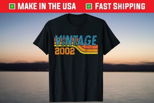 Vintage 2002 19th Birthday 19 Years Old T-Shirt