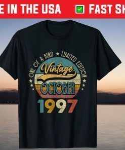 Vintage 24th Vintage Birthday October 1997 T-Shirt