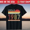 Vintage 80's Birthday 1987 Gift T-Shirt