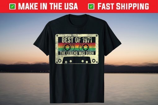 Vintage Best Of 1971 50th Birthday Tee Shirt