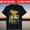 Vintage Born In October 1964 57th Birthday 57 Years Old Tee Shirt