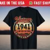 Vintage October 1941 80 Years Of Being Awesome 80th Birthday Tee Shirt