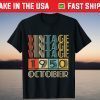 Vintage October 1950 71st Birrthday 2021 Shirt