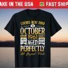 Vintage October 1961 Birthday 60 Years Old 2021 shirt