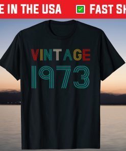 Vintage October 1973 48th Birthday 48 Years Old Tee Shirt