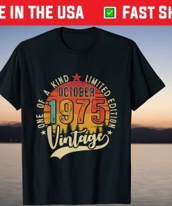 Vintage October 1975 46th Birthday 46 Years Old Classic T-Shirt