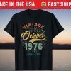 Vintage October 1976 45th Birthday Tee Shirt