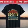 Vintage October 1980 Limited Edition 41 Years Old Tee Shirt