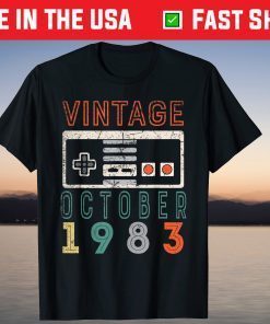 Vintage October 1983 38th Birthday 38 Year Old 2021 Shirt