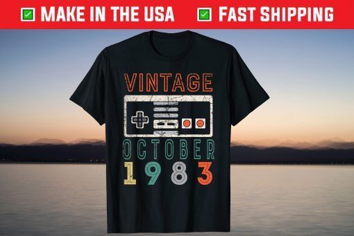 Vintage October 1983 38th Birthday 38 Year Old 2021 Shirt