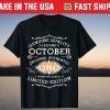 Vintage October 1984 Birthday 37 Years Old 2021 Shirt