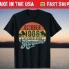 Vintage October 1986 35th Birthday 35 Years Old Tee Shirt