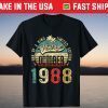 Vintage October 1988 33th Birthday 33 Years Old Classic T-shirt