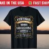 Vintage October 1991 30th Birthday 30 Year Old Tee Shirt