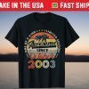 Vintage October 2003 18th Birthday 18 Years Old 2021 Shirt