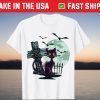 Vintage Scary Halloween 2021 Black Cat Costume & Moon Us 2021 Shirt