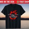 Warriors Of Light Are Born In October Gift Shirt