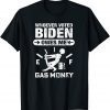 Whoever Voted Biden Owes Me Gas Money - Anti Biden Gift Shirt